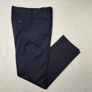 J Crew Ludlow Pants Mens 32x34 Navy Slim Fit Dress Trousers Chino Cotton
